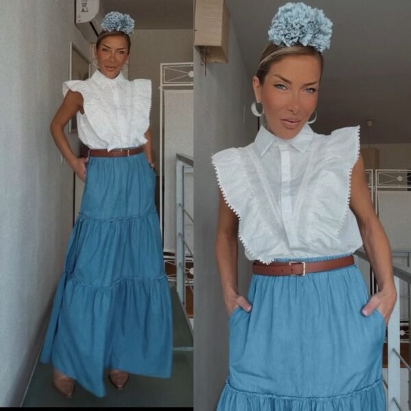 Falda Denim Cinturón