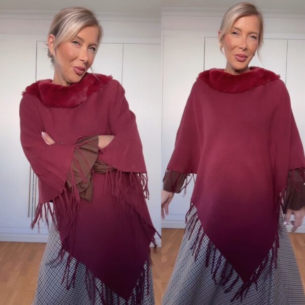 Poncho flecos - Imagen 3