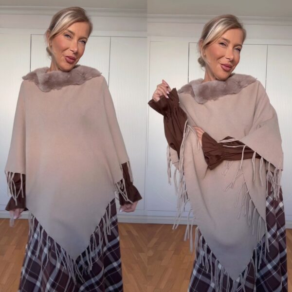 Poncho flecos - Imagen 5