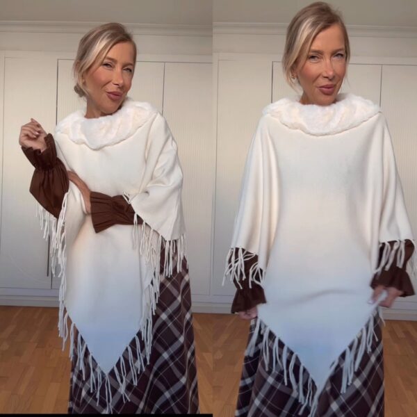 Poncho flecos - Imagen 6
