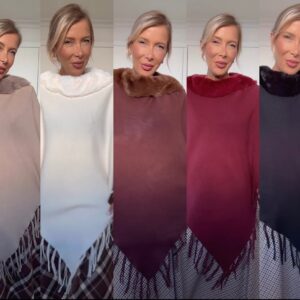 Poncho flecos
