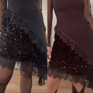 Falda Lentejuelas Asimétrica