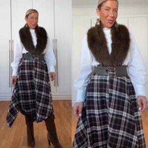 Falda Vichy Asimétrica