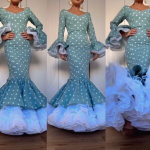 Traje Cristina Aguamarina