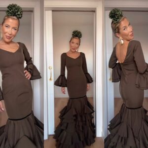 Traje Málaga Verde Caqui Liso