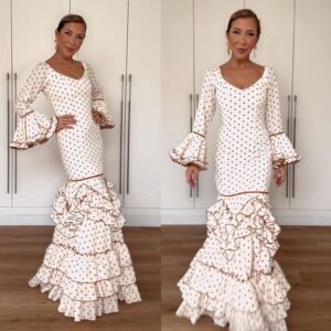 Traje Madrid Beige lunar Camel