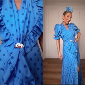 Broche Abanico Lunares