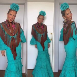 Traje Adriana Turquesa