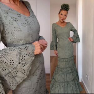 Traje Adriana Verde Caqui