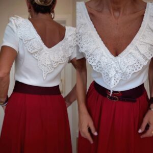 Camisa escote pico