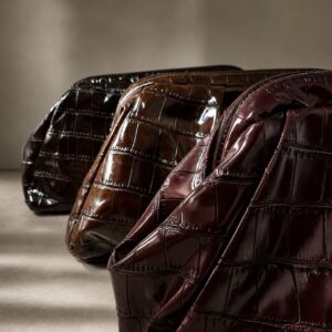 Bolso Efecto Piel De Cocodrilo