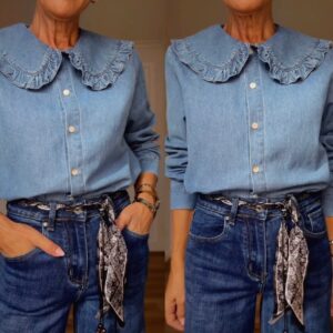 Camisa Denim Babero