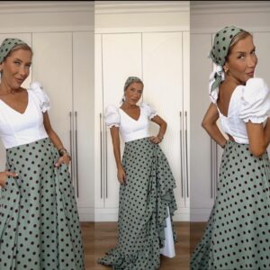 Bata Carlota Verde Jabón